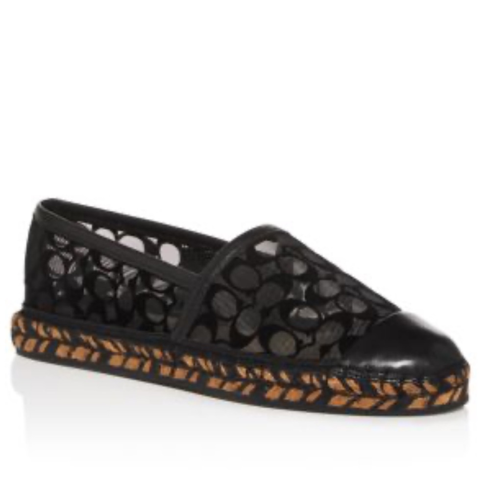 COACH Women's Cleo Signature C Espadrille Flats size 8.5